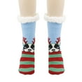thumbnail image 1 of TEAJOPSUU Christmas Socks for Women Fuzzy Calf Socks with Grips Plush Cozy Winter Soft Thick Warm Fluffy Socks Xmas Gifts for Women Girls G-Green, 1 of 2