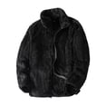 thumbnail image 1 of TEAJOPSUU Fleece Jacket for Women Winter Warm Long Sleeve Stand-Collar Full-Zip Double Sided Fleece Jacket Soft Cozy Flannel Coat Black, 1 of 3