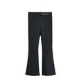 thumbnail image 1 of TEAJOPSUU Girls Bootcut Yoga Pants Kids High Waisted Stretchy Leggings Casual Solid Color Bell Bottoms Pants 2-13Y Black, 1 of 5