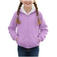 thumbnail image 1 of TEAJOPSUU Kids' Sherpa Lined Zip Up Hoodies Thickend Casual Fleece Hooded Jacket Fall Winter Warm Basic Pullover Sweatshirt for Boys Or Girls 2-15 Years Purple, 1 of 8