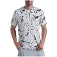thumbnail image 1 of TEAJOPSUU Men's Graphic Print Sports T-Shirt Quick Dry & Moisture-Wicking Odor-Resistant & Stretchy & Wrinkle Resistant A-White, 1 of 6
