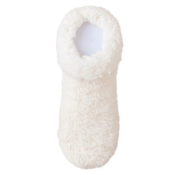 TEAJOPSUU Plush Slipper Socks for Women Fuzzy Fluffy Socks Thick Warm Winter Fleece Soft Cozy Crew Socks 1 Pair,B-Yellow*