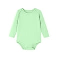 thumbnail image 1 of TEAJOPSUU Unisex Baby Boy Girl Rompers Toddler Fall Oversized Long Sleeve Jumpsuit Soft New Born Infant Clothes Green, 1 of 7