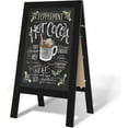 thumbnail image 1 of TEAKMAMA Chalkboard Signs 40x20 Standing A Frame Chalk Board Easel Sign Sandwich Board Signs Outdoor, Double Sided Blackboard for Business, Cafe, Weddings, Black, 1 of 12