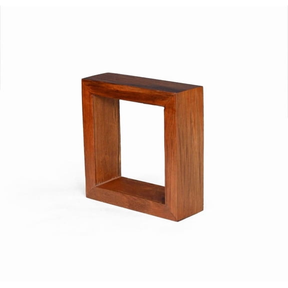 TEAKWOOD WALL DECORATING SQUARE FRAME WITH SCREWS