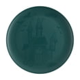 thumbnail image 1 of Mainstays 10.5 inch Round Plastic Etched Halloween Haunted House Plate, Teal, 1 of 7
