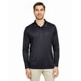 thumbnail image 1 of Team 365 TT51L Men's Zone Performance Long Sleeve Polo-Black-2XL, 1 of 3