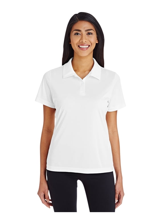 TT51W Women's Zone Performance Polo-White-M