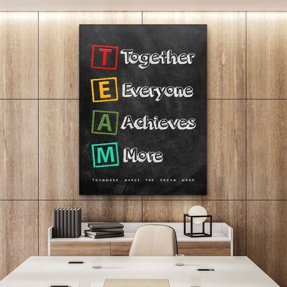 TEAM Together Everyone Achieves More Teamwork Motivation Inspirational Poster