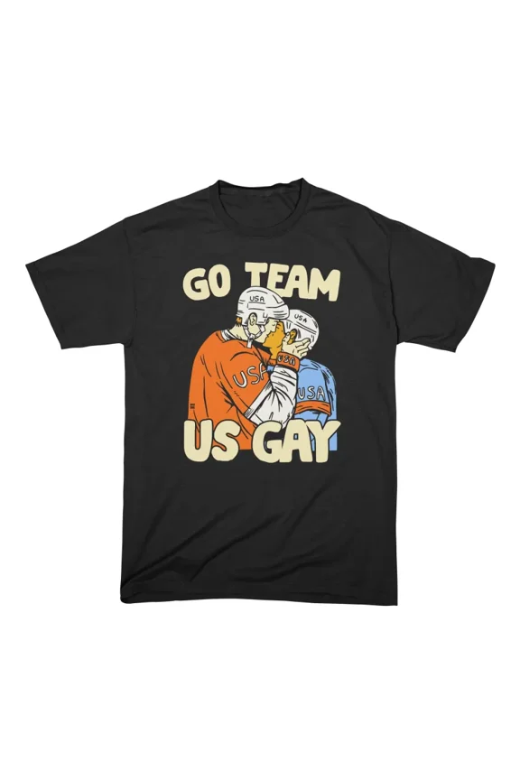 TEAM US GAY BLACK T-Shirt Tee Gift For Him Merch For Her Apparel For Friend