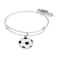 thumbnail image 1 of TEAM USA SOCCER Shiny Silver Charm Bangle New W /Tag Card Box, 1 of 2