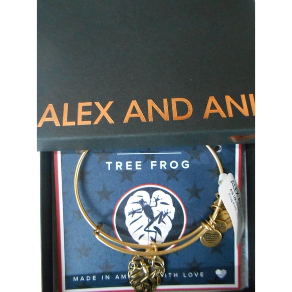TEAM USA TREE FROG Rafaelian Gold Bangle New W /Tag Card & Box
