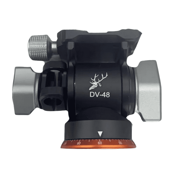TEAMEASTIES DV-48 Fluid Head Tripod Panoramic Ball Head  360 Rotation, Arca-Swiss Quick Release, Heavy-Duty Aluminum for DSLR Cameras, Video & Photography
