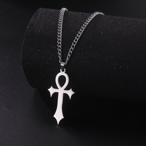 TEAMER Ancient Egyptian Ankh Cross Necklace for Women Men Key of Life Africans Amulet