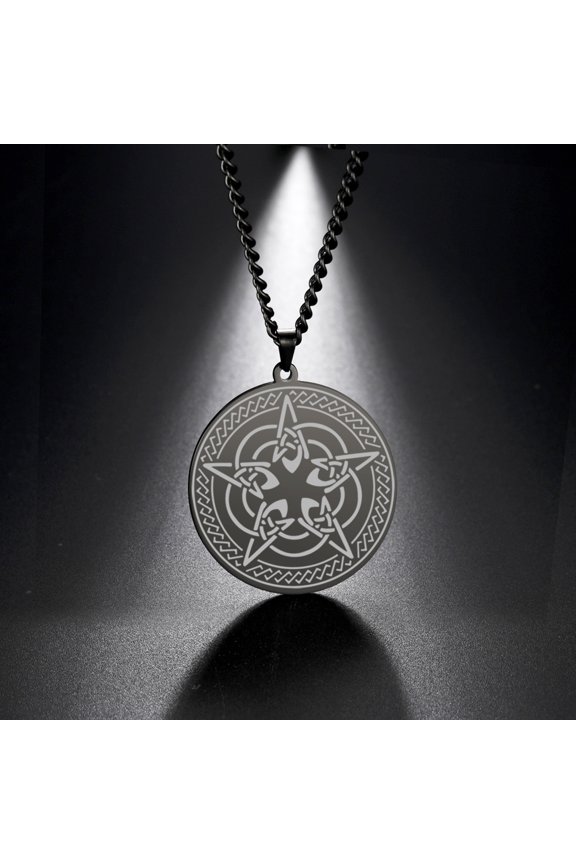 Wiccan Pentagram Necklace Irish Knot Pentacles Protection Amulet Religious Gift