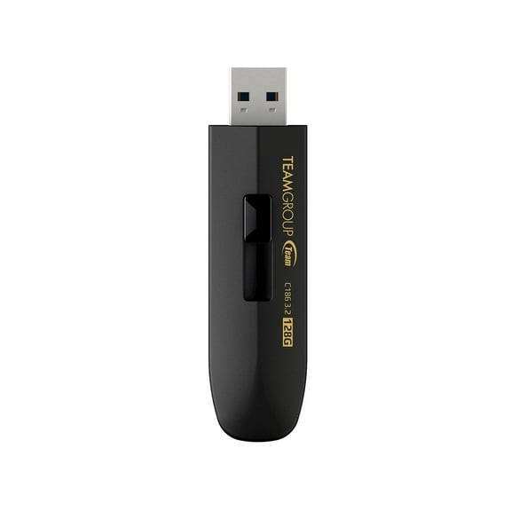 TEAMGROUP 128GB C186 USB 3.2 Gen 1 Flash Drive (TC1863128GB01) 3.10 x 0.81 x 0.48 Inches
