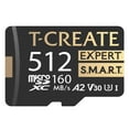 thumbnail image 1 of TEAMGROUP 512GB T-Create Expert S.M.A.R.T Monitored A2 microSDXC UHSI-I/U3 V30 4K High speed memory card with adapter, Compatible with GoPro, Insta360, Speed up to 160MB/s (TTCS512GIA2V3003), 1 of 3