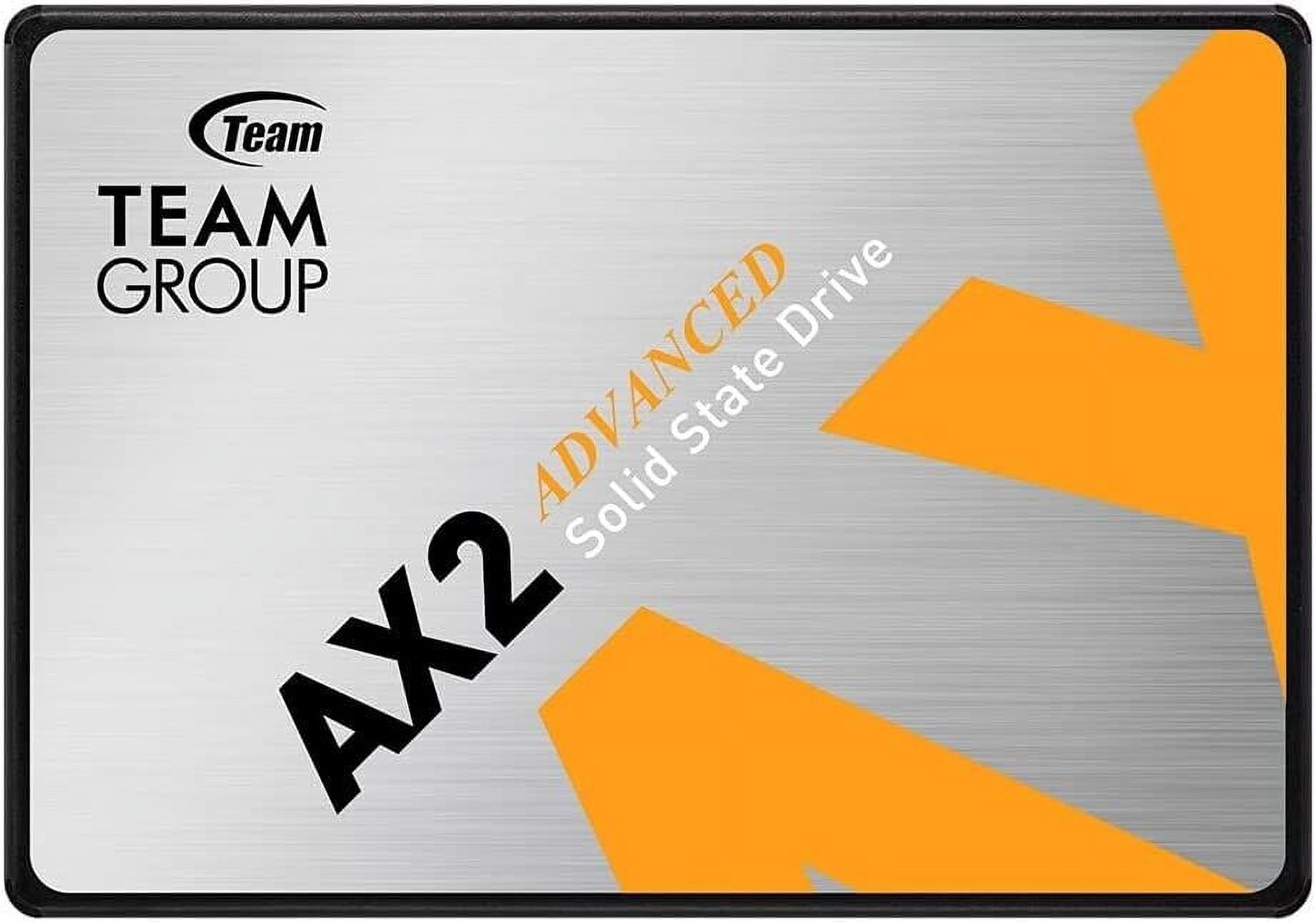 TEAMGROUP AX2 512GB 3D NAND TLC 2.5 Inch SATA III Internal Solid State Drive SSD (Read Speed up to 540 MB/s) Compatible with Laptop & PC Desktop T253A3512G0C101 - image 1 of 2