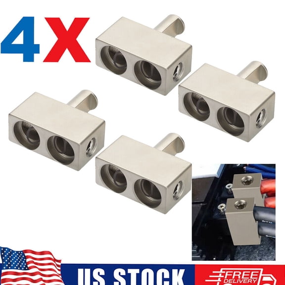 TEAMWILL Car Audio Power 1/0 Gauge Offset Amp Input Reducers 4 Pieces