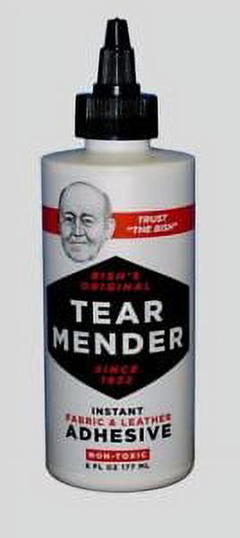  Tear Mender Instant Fabric and Leather Adhesive, 2 oz  Bottle-Carded, TM-1, White