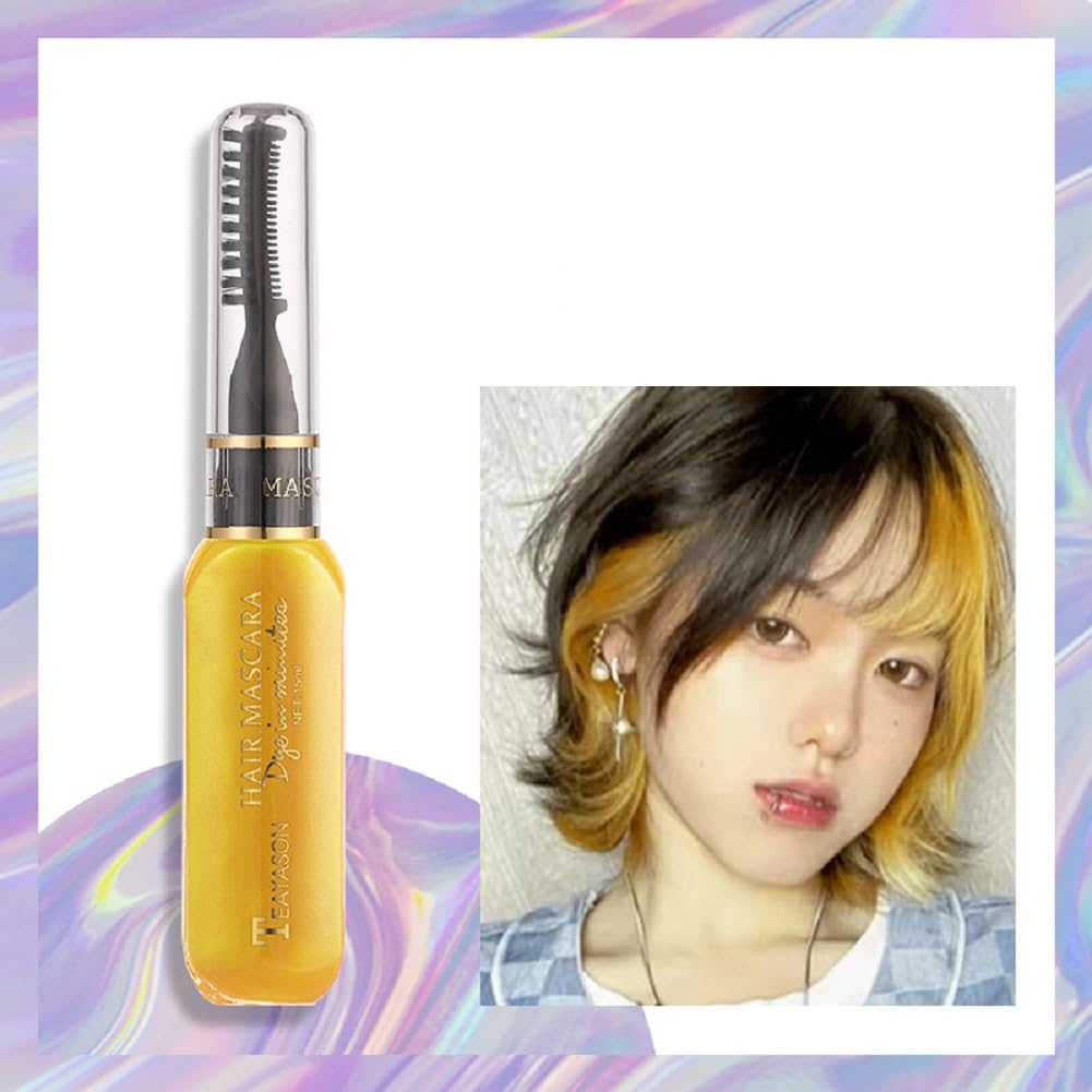 TEAYASON Disposable Hair Dye Kit for Color Highlights and Mascara