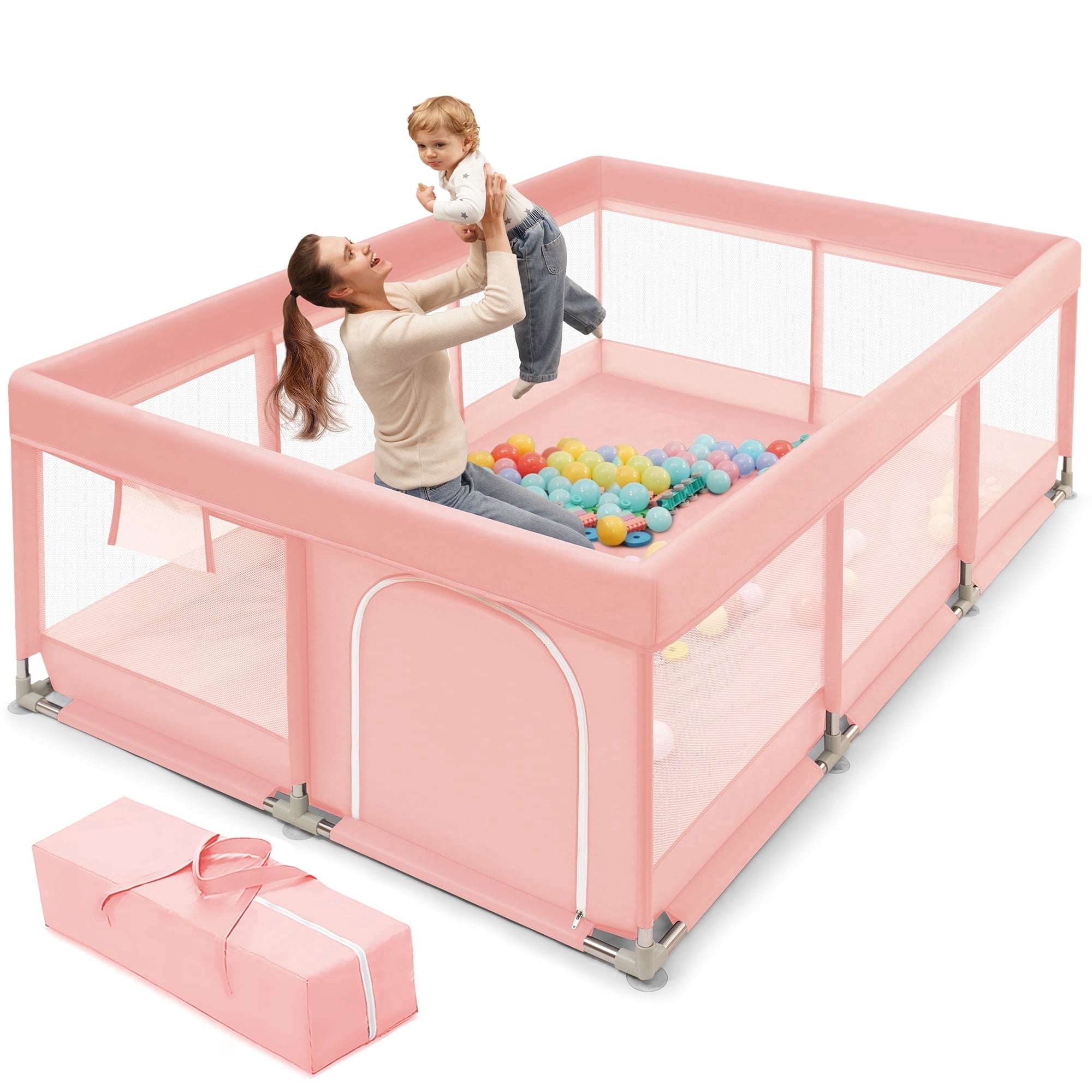 Babyeap Baby Playpen Large Play Yard Fence for Toddlers,71