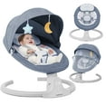 thumbnail image 1 of Babyeap Baby Swing for Infants - APP Remote Bluetooth Control, 5 Speed Settings, 10 Lullabies, USB Plug (Blue), 1 of 11