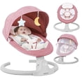 thumbnail interactive-video image 1 of Babyeap Baby Swing for Infants - APP Remote Bluetooth Control, 5 Speed Settings, 10 Lullabies, Pink, 1 of 12