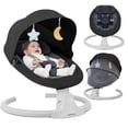 thumbnail image 1 of Babyeap Baby Swing for Infants - Motorized Swing with Music Speaker and Remote Control - 10 Lullabies - Black, 1 of 12