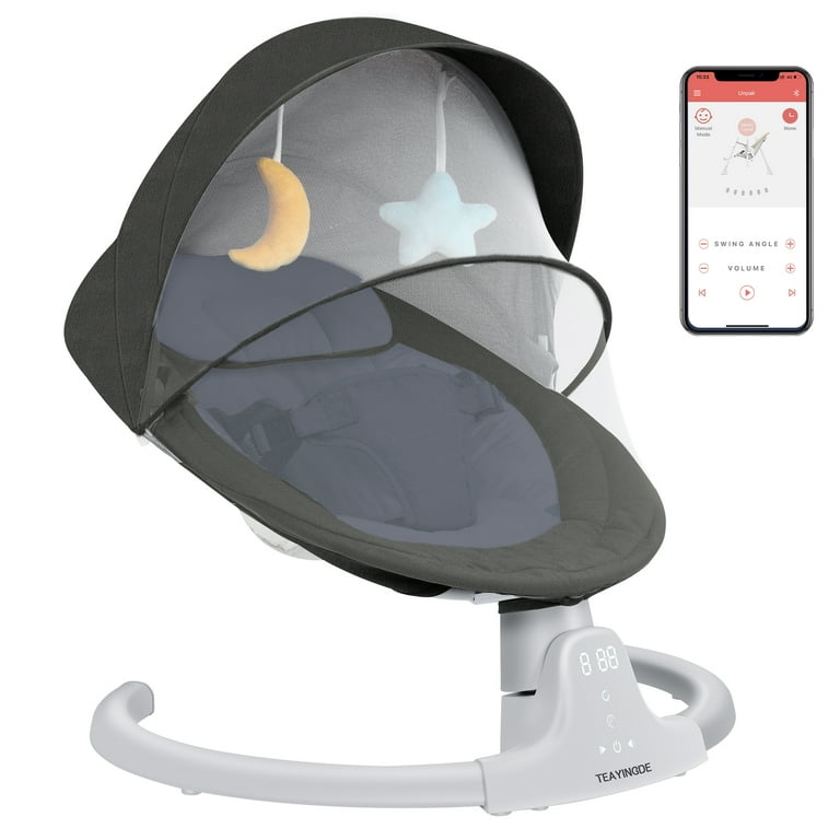 Black on sale baby swing