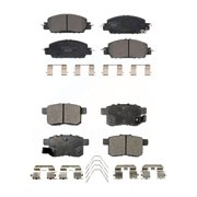 TEC Front Rear Ceramic Brake Pads Kit for Car 2016-2017 Honda Accord LX-S KTC-100630