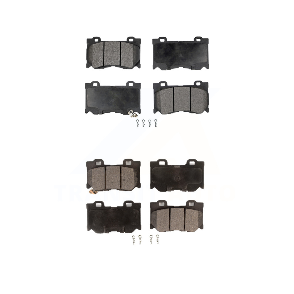 TEC Front Rear Ceramic Brake Pads Kit for Car INFINITI G37 Q50 Q60 M37 Nissan 370Z Q70 Q70L QX70