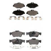 TEC Front Rear Ceramic Brake Pads Kit for Car Mercedes-Benz E320 E350 KTC-100618