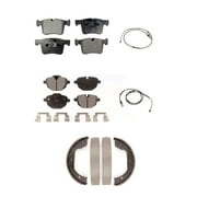 TEC Front Rear Ceramic Disc Brake Pads and Wear Sensors Kit (5Pc) for Car 2011 BMW X3 xDrive28i KTW-100758