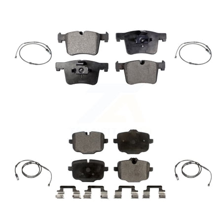TEC Front Rear Ceramic Disc Brake Pads and Wear Sensors Kit for Car 2012 BMW X3 From 10 11 KTW-100695