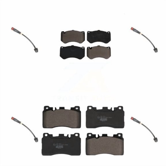 TEC KTW-100557 Brake Pad Sets 4-Wheel Set Front & Rear for MB Mercedes E63 AMG