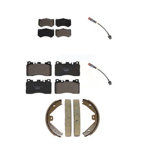 TEC KTW-101790 4-Wheel Set Brake Pad Sets Front & Rear for MB Mercedes E63 AMG