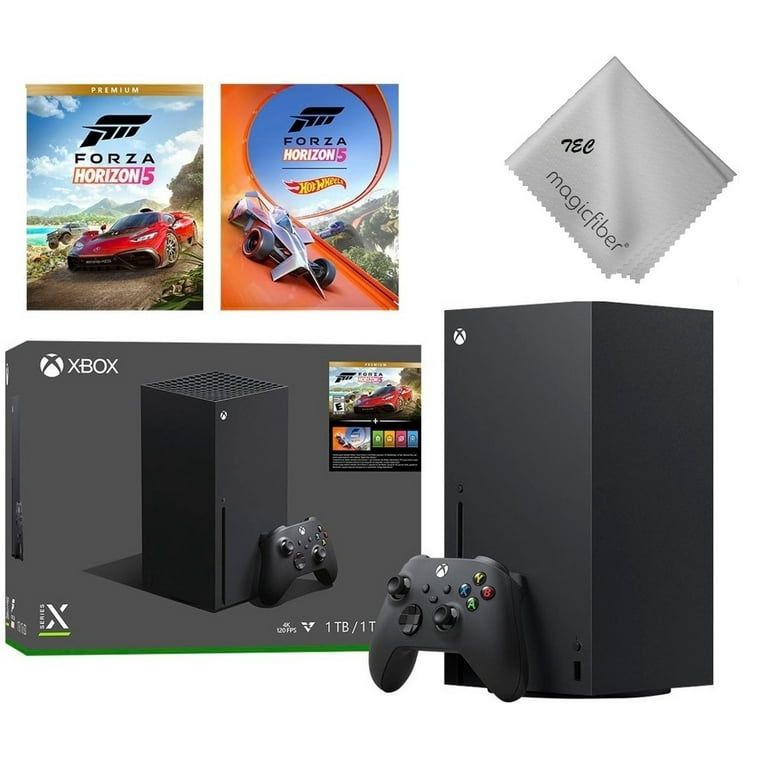 TEC Microsoft Xbox Series X Gaming Console 1TB Black Disc Version with Forza Horizon 5 Bundle