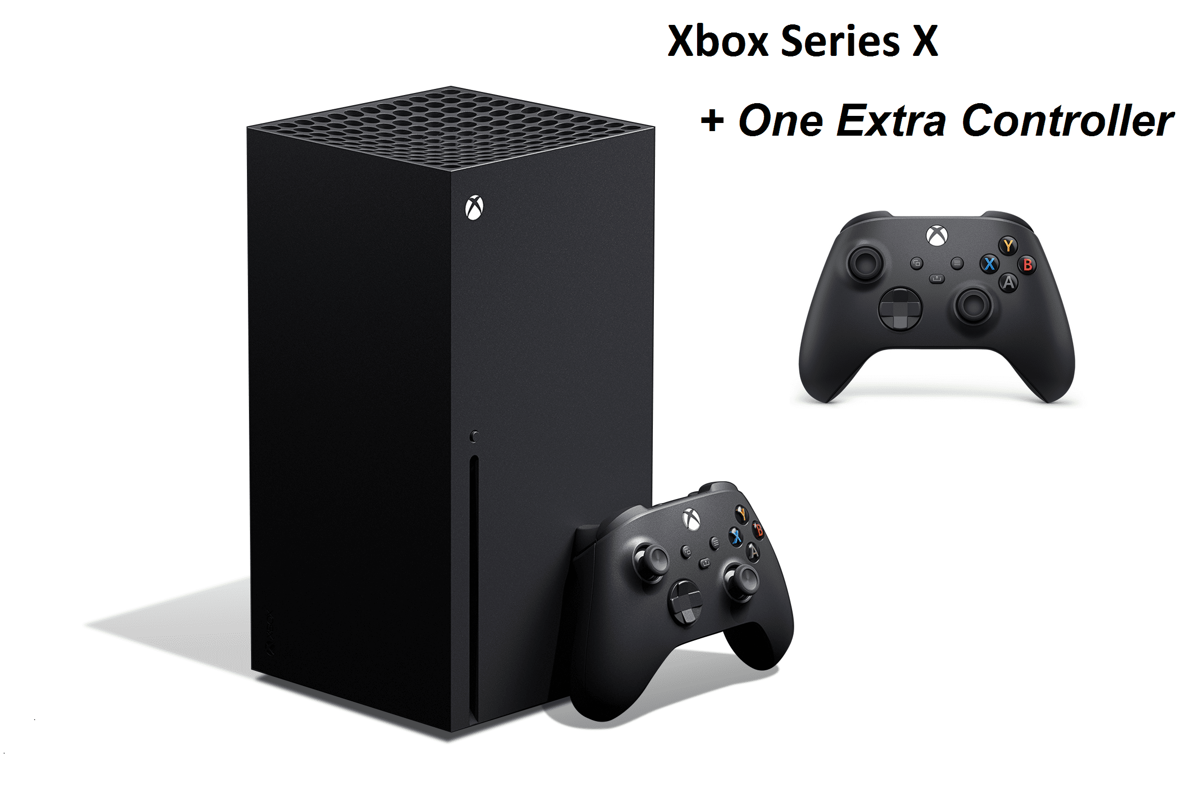 TEC Microsoft Xbox -Series- -X- Gaming Console- with One Extra  Controller(Black or White) Bundle