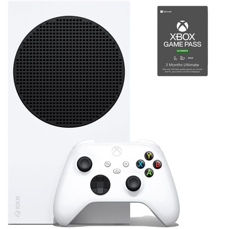 TEC New Xbox Series S white Console - Bundle with 3 Months Gold Live