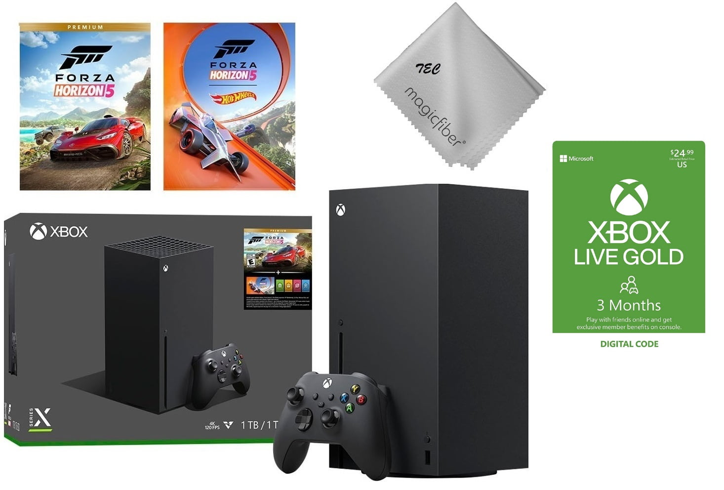 Microsoft Xbox Series X 1TB Console with HALO Infinite Video Game Bundle