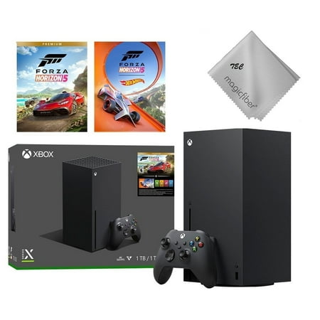 TEC Newest -Microsoft Xbox -Series -X- Gaming Console -1TB SSD - Black -(Disc Drive Version) with Forza Horizon 5 Bundle