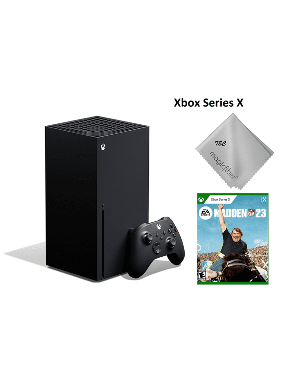 TEC Newest Microsoft- Xbox -Series- -X- Gaming Console - 1TB SSD Black With Madden NFL 23 Game Bundle