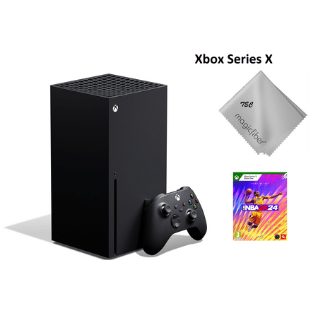 TEC Newest Microsoft- Xbox -Series- -X- Gaming Console - 1TB SSD Black With NBA 2K23 Game Bundle