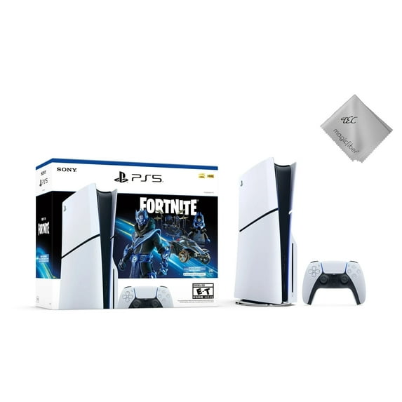 TEC PlayStation_5 Slim Disc Edition – Fortnite Cobalt Star Limited Bundle with Exclusive In-Game Content, 1TB SSD, 4K Ultra HD, and DualSense Wireless Controller