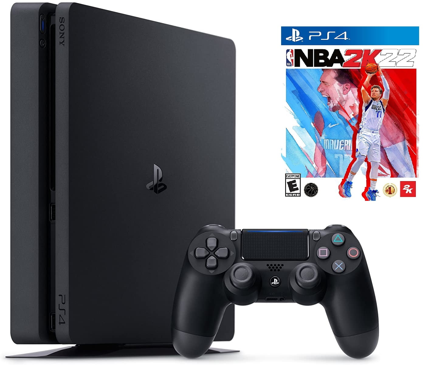 TEC Sony PlayStation 4 1TB Slim Gaming Console Bundle with NBA 2K22 Game