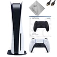 thumbnail image 1 of TEC Sony PlayStation - 5 Gaming Console (Disc Version) with One Extra Black Controller Bundle, PlayStation_PS5 Video Game Console, 1 of 6