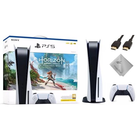 TEC Sony PlayStation_PS5 Gaming Console(Disc Version) with Horizon: Forbidden West Game Bundle