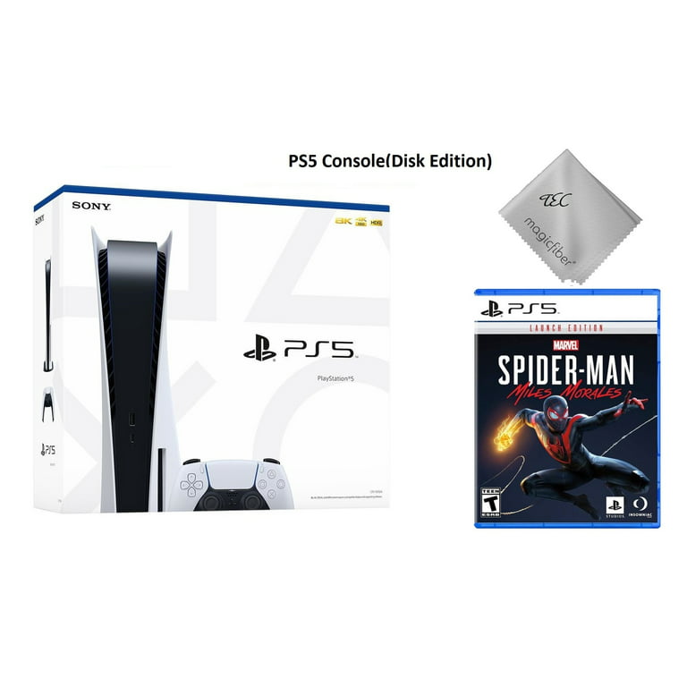 Sony PlayStation 5 Console with Miles Morales Spiderman and Accessories (PS5  Disc Version) 