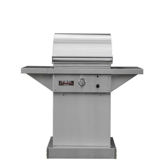TEC Sterling Patio 1 FR Infrared Grill on SS Pedestal w/ Shelves, Propane